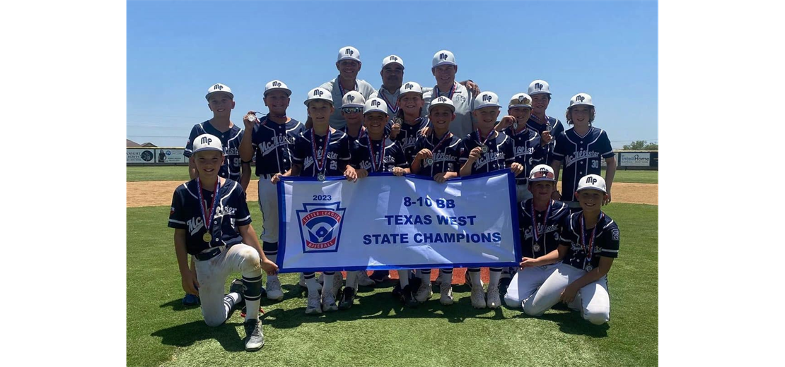 2023 Texas West 8-10 State Champions